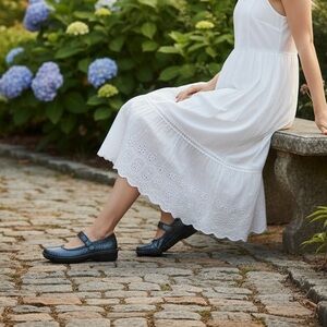 Alegria Belle Mary Jane Indigo Dream Leather Comfort Shoes Sz EU 40 (US 9.5-10)